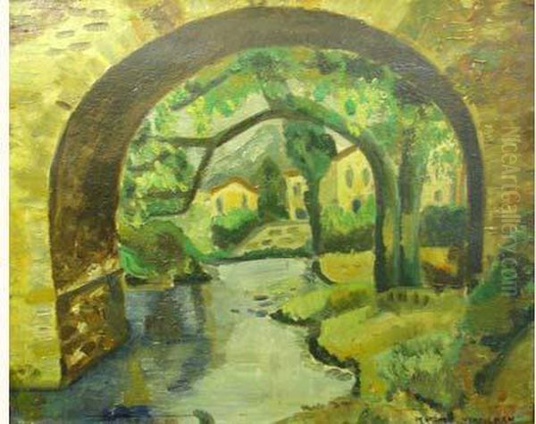 Paysage Des Cevennes Oil Painting by Louis-Mathieu Verdilhan