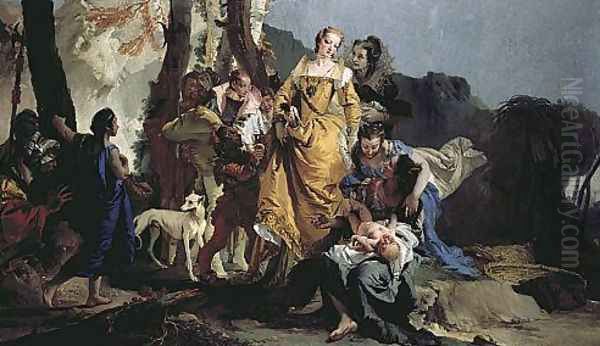 The Finding of Moses Oil Painting by Giovanni Battista Tiepolo