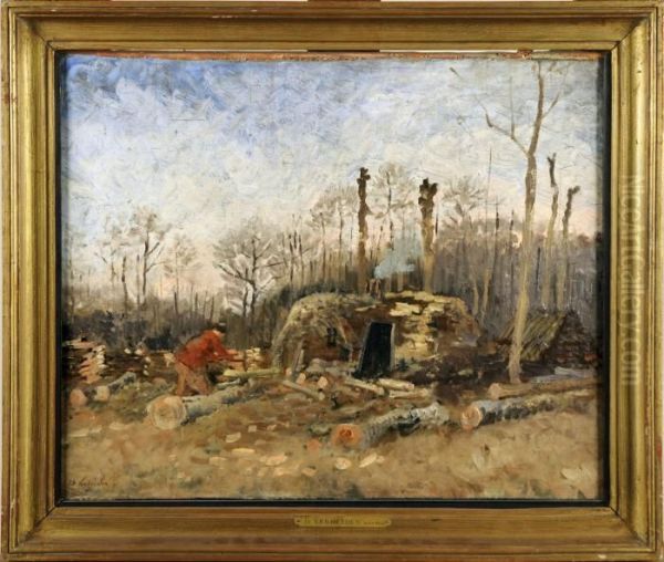 Le Bucheron Oil Painting by Isidore Verheyden