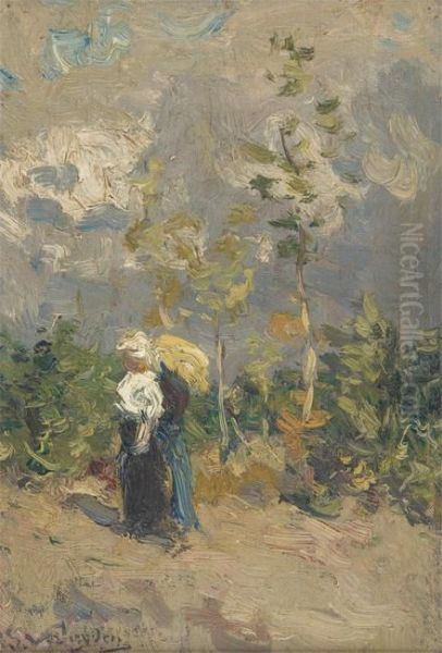 Promenade Avant L'orage Oil Painting by Isidore Verheyden