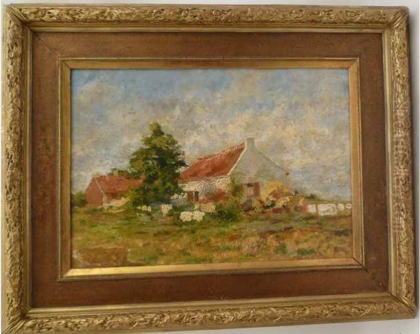 Ferme A La Campagne Oil Painting by Isidore Verheyden