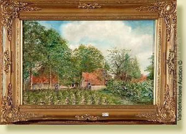 Ferme En Campine Oil Painting by Isidore Verheyden