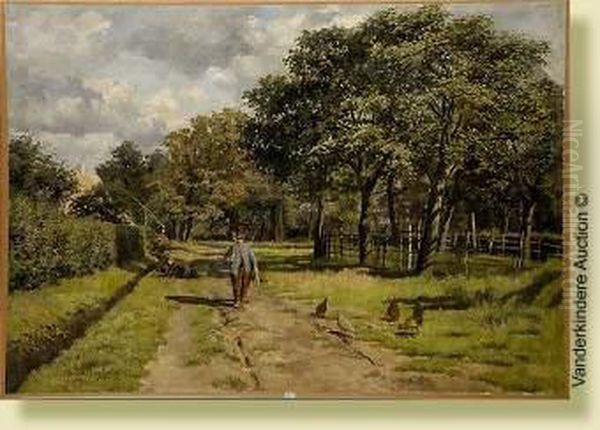 Le Retour Du Paysan Oil Painting by Isidore Verheyden