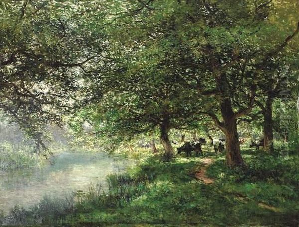 Sous-bois Oil Painting by Isidore Verheyden