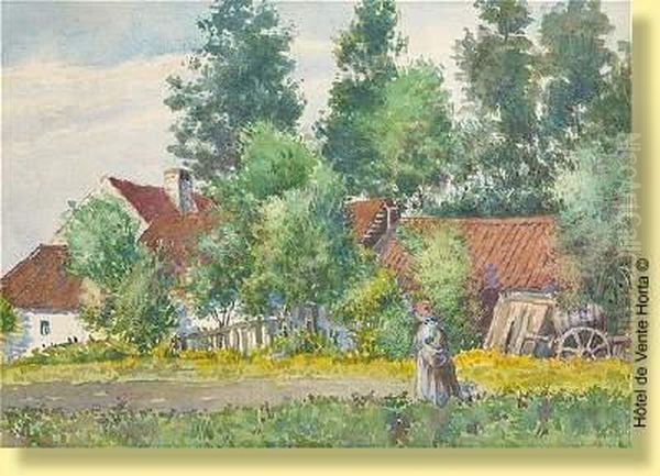 Retour Du Potager Oil Painting by Isidore Verheyden