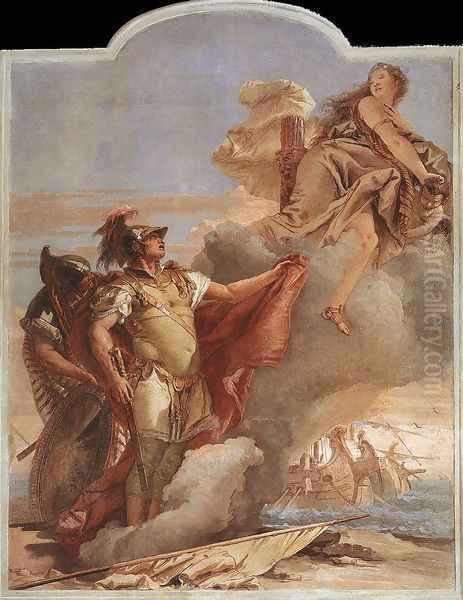 Venus Appearing to Aeneas on the Shores of Carthage 1757 Oil Painting by Giovanni Battista Tiepolo