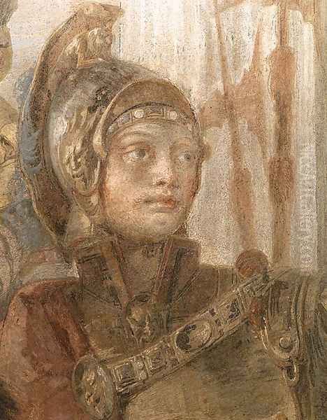 The Banquet of Cleopatra (detail-1) 1746-47 Oil Painting by Giovanni Battista Tiepolo