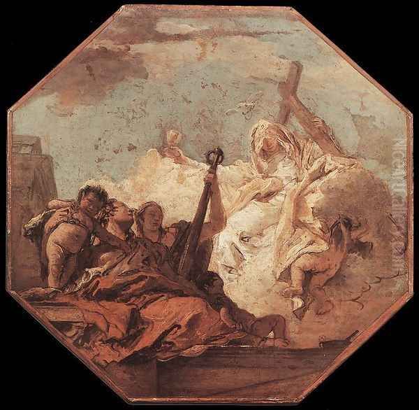 The Theological Virtues c. 1755 Oil Painting by Giovanni Battista Tiepolo