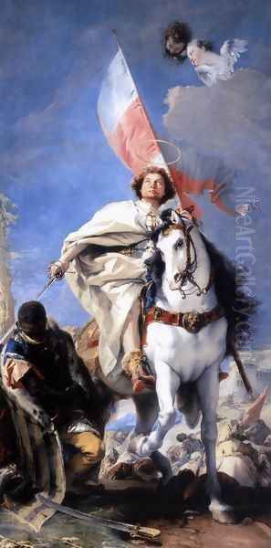 St James the Greater Conquering the Moors 1749-50 Oil Painting by Giovanni Battista Tiepolo