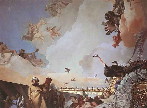 Glory of Spain (detail-2) 1762-66 Oil Painting by Giovanni Battista Tiepolo