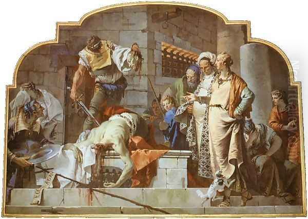 The Beheading of John the Baptist Oil Painting by Giovanni Battista Tiepolo