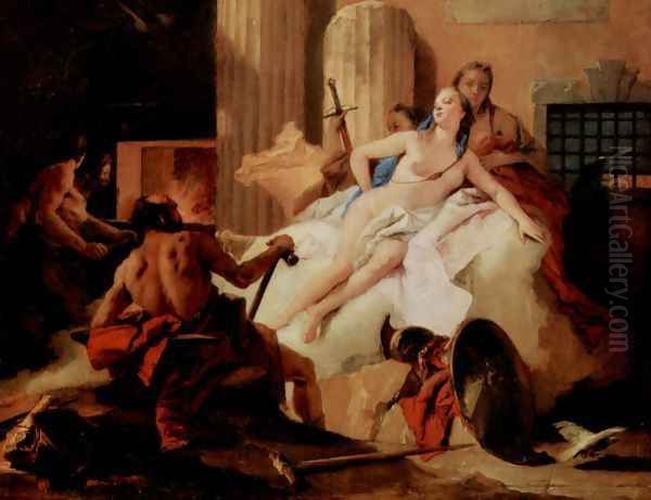 Venus and Vulcanus Oil Painting by Giovanni Battista Tiepolo