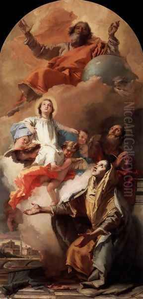 The Vision of St Anne 1759 Oil Painting by Giovanni Battista Tiepolo