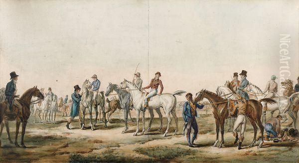  Caleche Se Rendant Au Rendez-vous De Chasse  Oil Painting by Carle Vernet