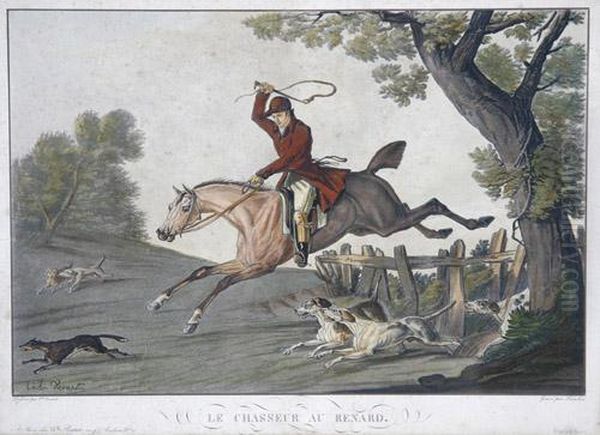 Le Chasseurau Renard Oil Painting by Carle Vernet