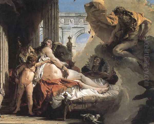 Jupiter and Danaë Oil Painting by Giovanni Battista Tiepolo