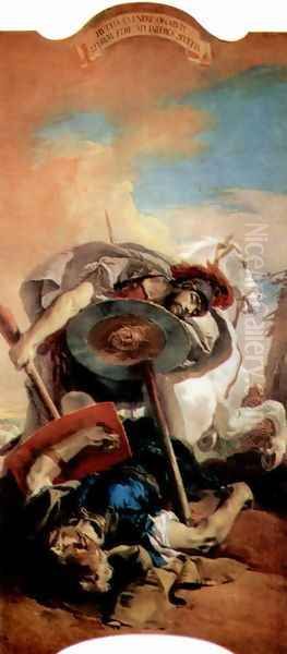 Eteokles and Polyneikes Oil Painting by Giovanni Battista Tiepolo