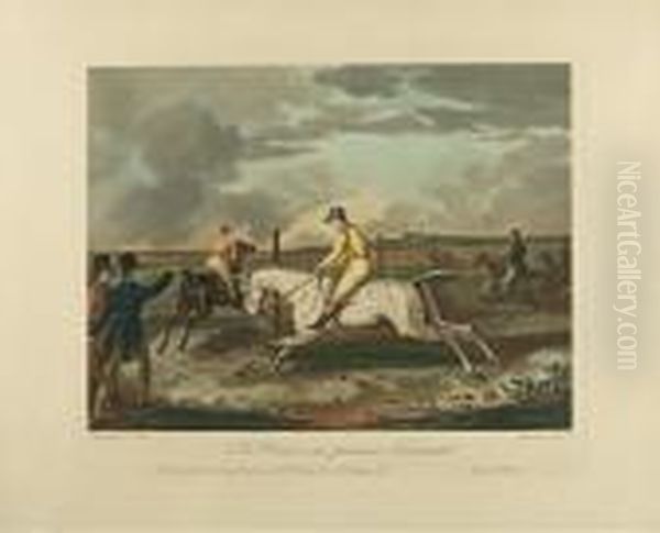 Cheval De Course Au Moment Du Depart Oil Painting by Carle Vernet