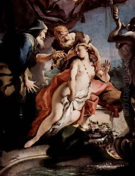 Susanna and the two Alten Oil Painting by Giovanni Battista Tiepolo