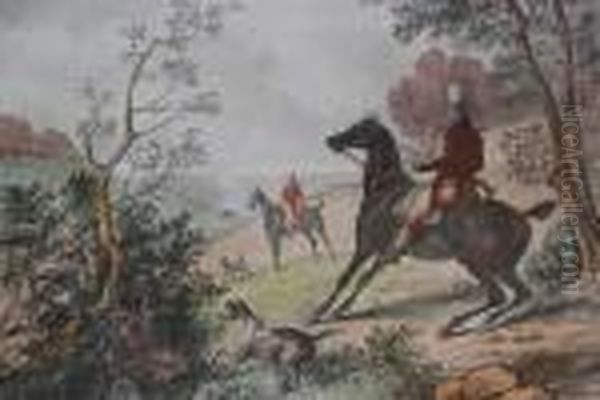 Chasseur A L'affu Oil Painting by Carle Vernet