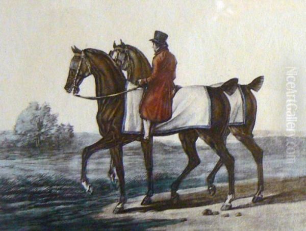 Coach Horses Oil Painting by Carle Vernet