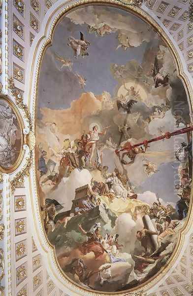 The Apotheosis of the Spanish Monarchy Oil Painting by Giovanni Battista Tiepolo