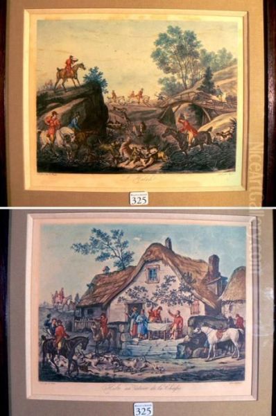 Gravures De Jazet Oil Painting by Carle Vernet