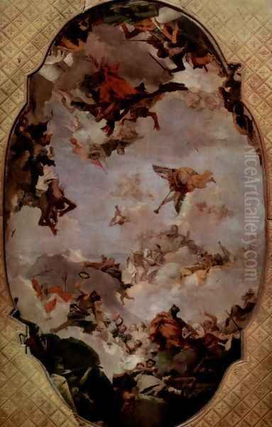 Apotheosis of the Family Pisani Oil Painting by Giovanni Battista Tiepolo