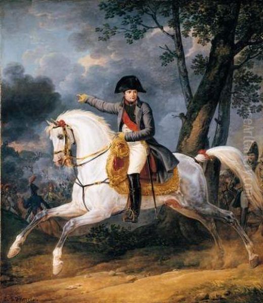 Emperor Napoleon I Oil Painting by Carle Vernet