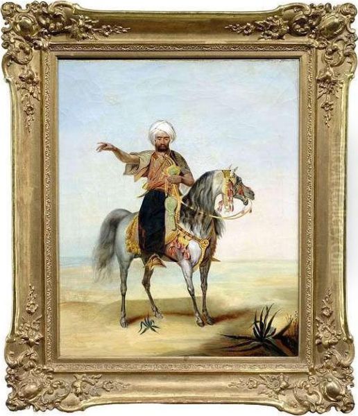 Oriental Horsemen Oil Painting by Horace Vernet