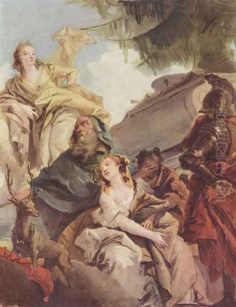 Victims of Iphigenie Oil Painting by Giovanni Battista Tiepolo