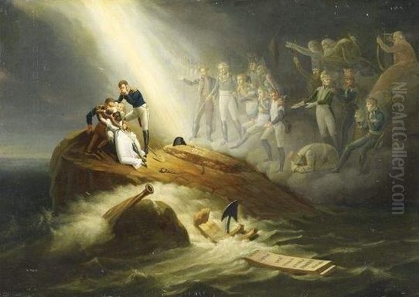 Le Songe De Napoleon Oil Painting by Horace Vernet