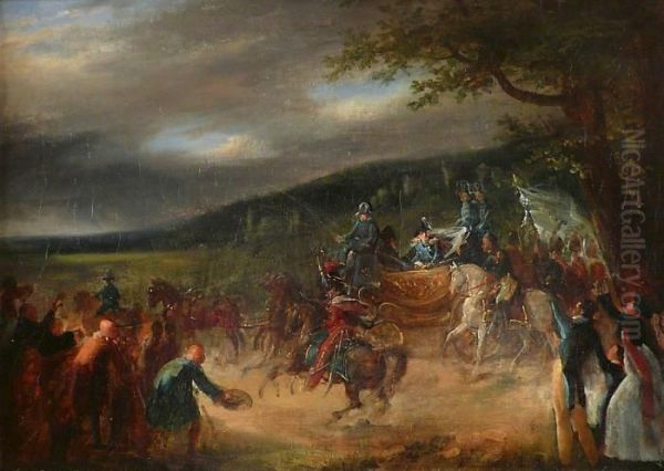 Le Passage Du Roi Oil Painting by Horace Vernet