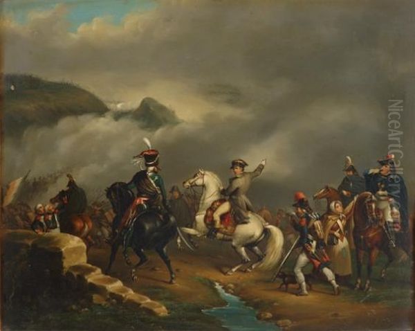 The Passage Of The Alps Oil Painting by Horace Vernet