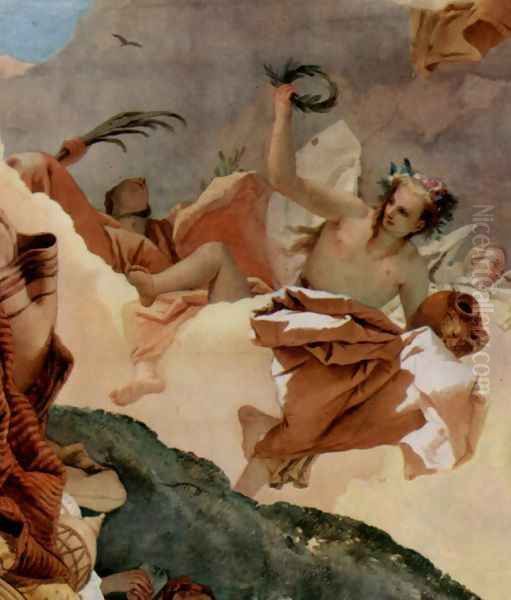 Apotheosis of the Family Pisani, detail 3 Oil Painting by Giovanni Battista Tiepolo