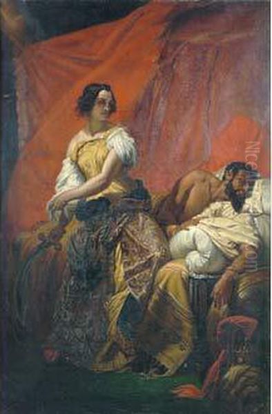 Judith Et Holopherne Oil Painting by Horace Vernet