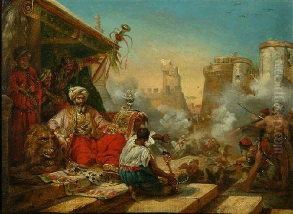 Study Of The Massacre Of The Mamelukes by Horace Vernet