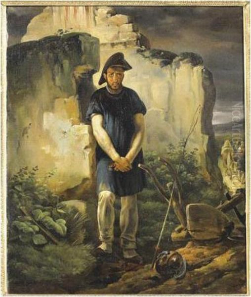 Le Soldat Laboureur Oil Painting by Horace Vernet