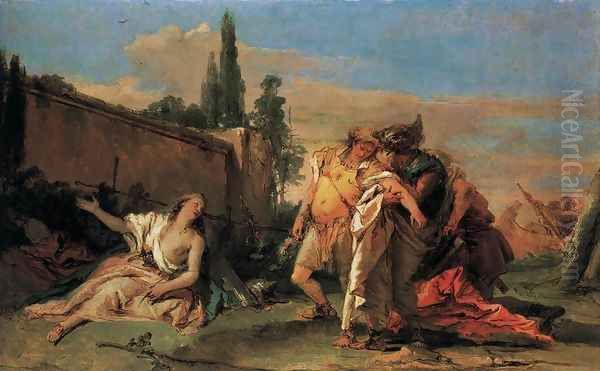 Rinaldo's Departure from Armida Oil Painting by Giovanni Battista Tiepolo