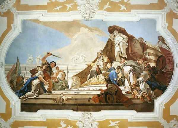 The Judgment of Solomon Oil Painting by Giovanni Battista Tiepolo