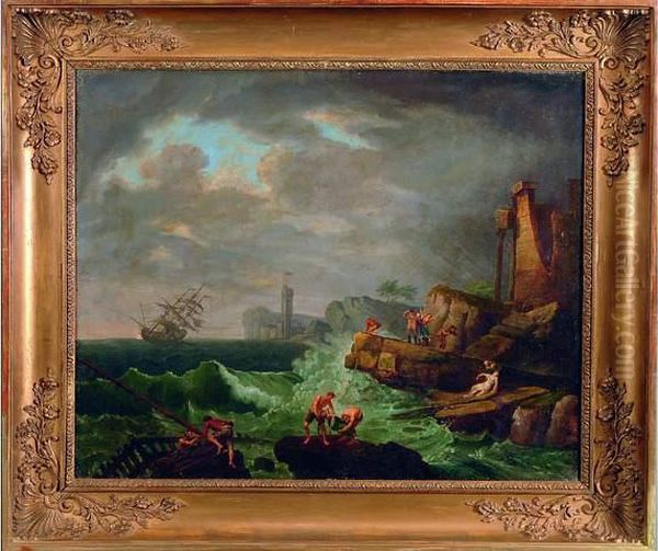 Untitled Oil Painting by Claude-joseph Vernet