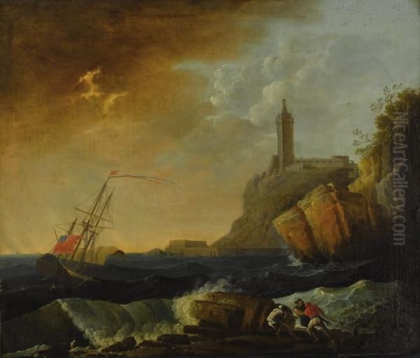 Shipwreck Oil Painting by Claude-joseph Vernet