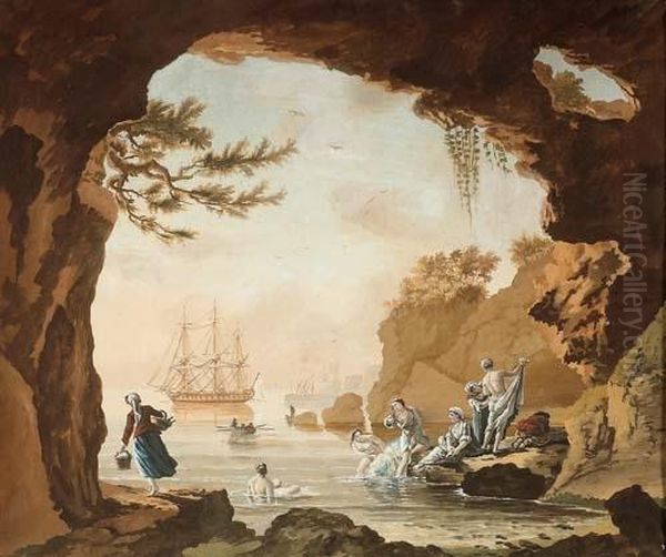 (cerchia Di) Oil Painting by Claude-joseph Vernet