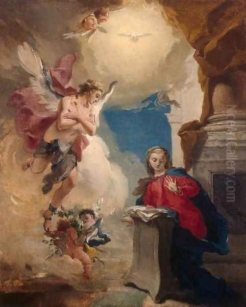 Annunciation Oil Painting by Giovanni Battista Tiepolo