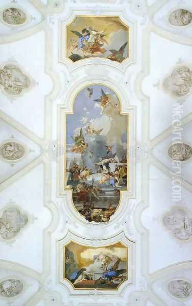 Ceiling frescoes Oil Painting by Giovanni Battista Tiepolo