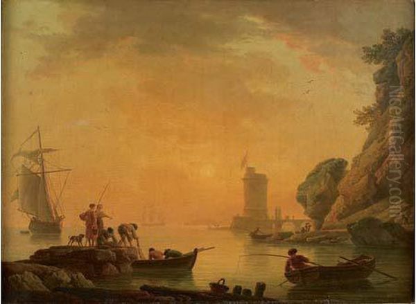 - Oil Painting by Claude-joseph Vernet