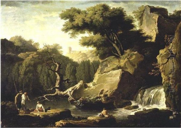 Le Matin Oil Painting by Claude-joseph Vernet