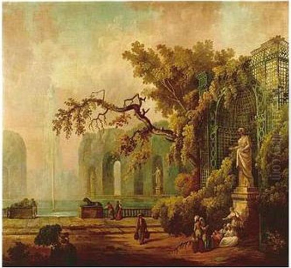 Capriccio Oil Painting by Claude-joseph Vernet