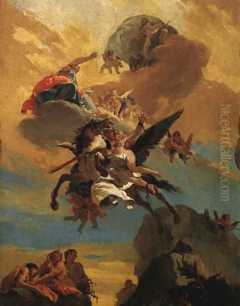 Perseus and Andromeda 1730 Oil Painting by Giovanni Battista Tiepolo