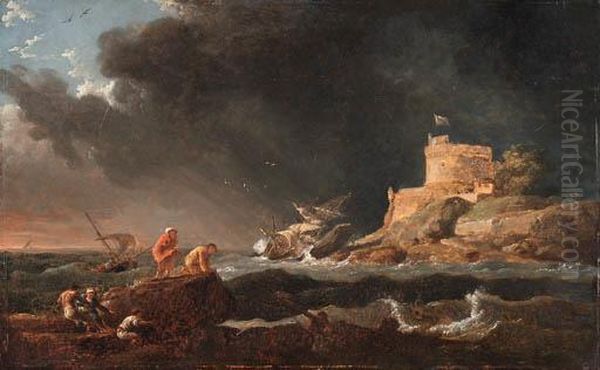 Vernet, C.-j. Oil Painting by Claude-joseph Vernet